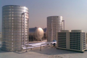 学校宿舍空气能热水系统工程 100吨空气能热水工程