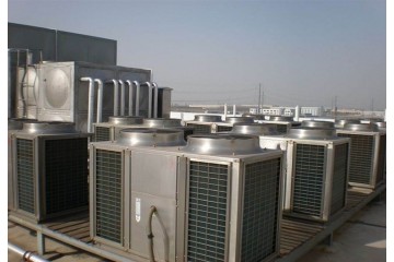 家用50匹超低温空气能工厂供暖工程