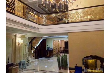 南京精美欧式楼梯铜扶手图片及价格