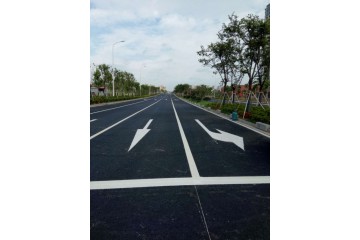 南京道路划线-涂敷（撒玻璃珠）-南京达尊交通工程公司