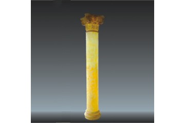 透光石罗马柱 仿云石罗马柱 人造透光石圆柱定制