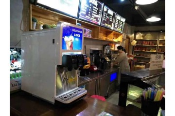 可乐机可乐如何操作汉堡店可乐机招商