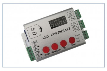 SD卡幻彩LED控制器内置程序支持DMX512珍珠控台厂家批发