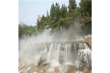 夏天水雾喷泉视频