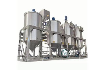 核桃油冷榨提炼设备 新疆亚麻油精炼生产设备 QC标准油脂清亮